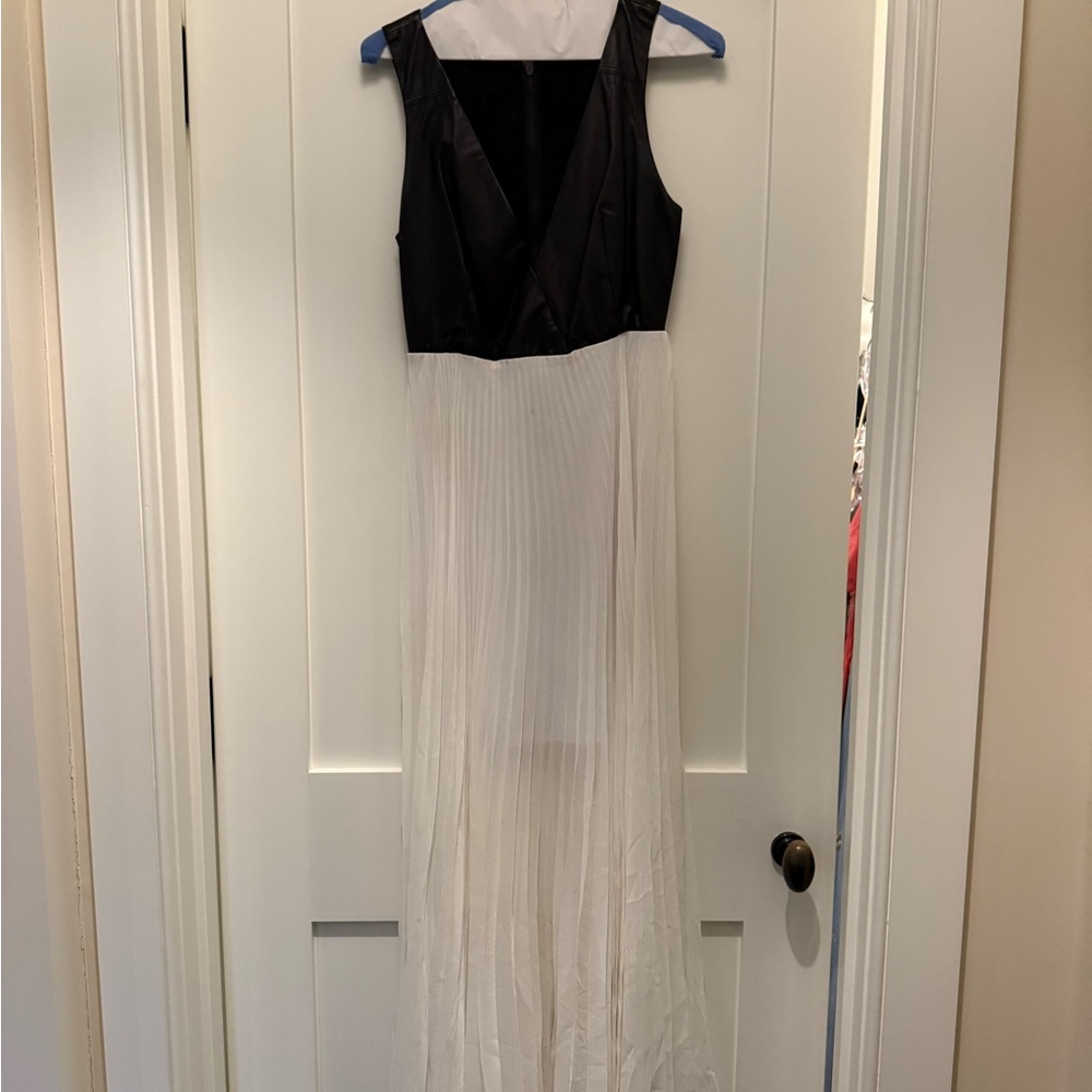 Alice + Olivia Black and White Maxi Dress
